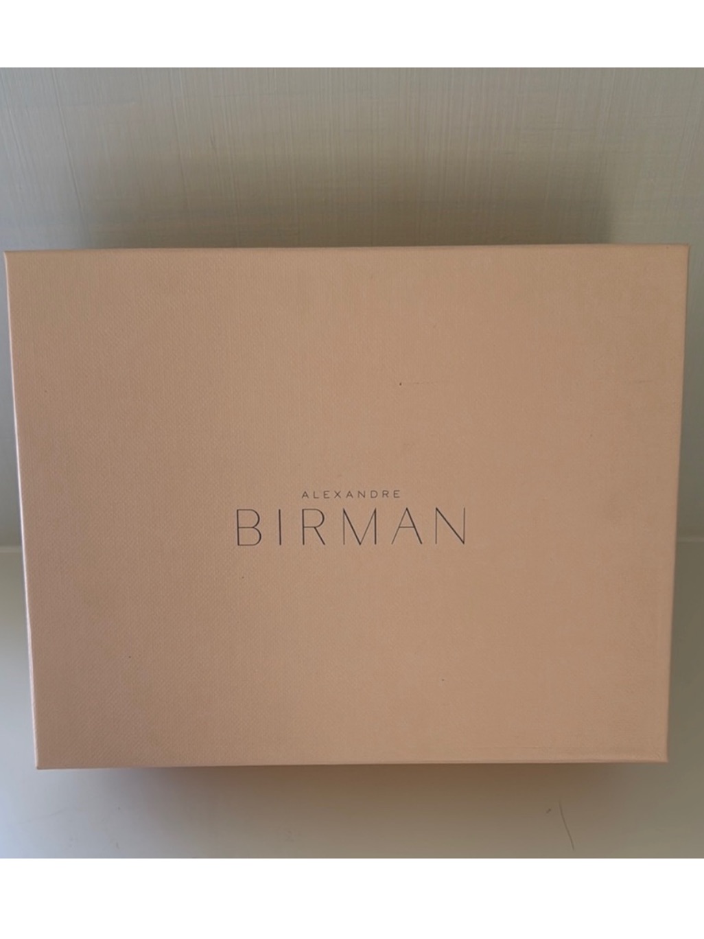 Alexandre Birman Peach Pink Empty Shoe Box Storage Box Tissue